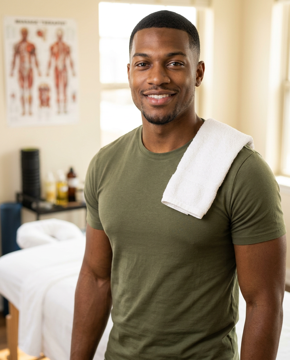 Elijah Brooks, licensed massage therapist