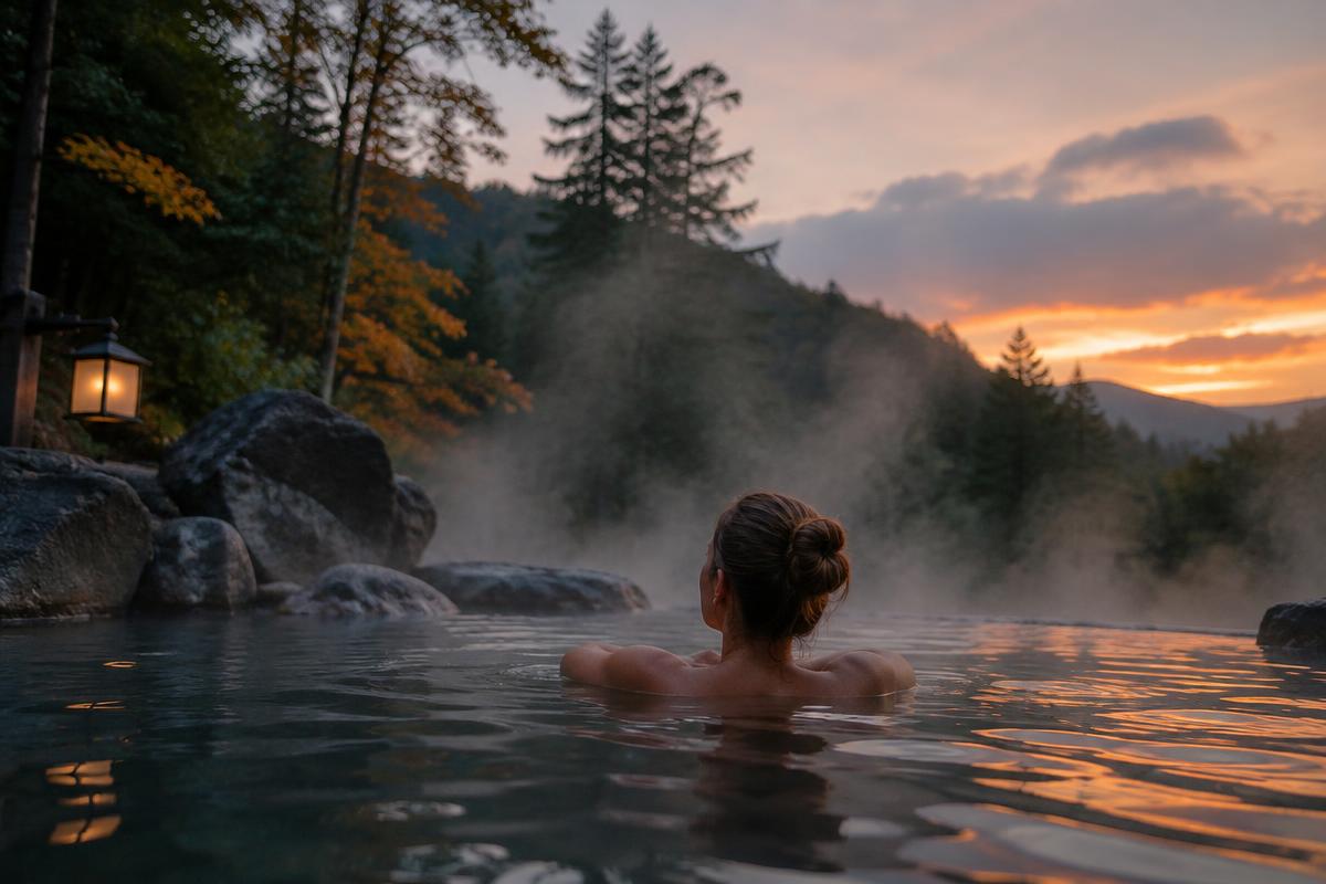 Moment of hot springs